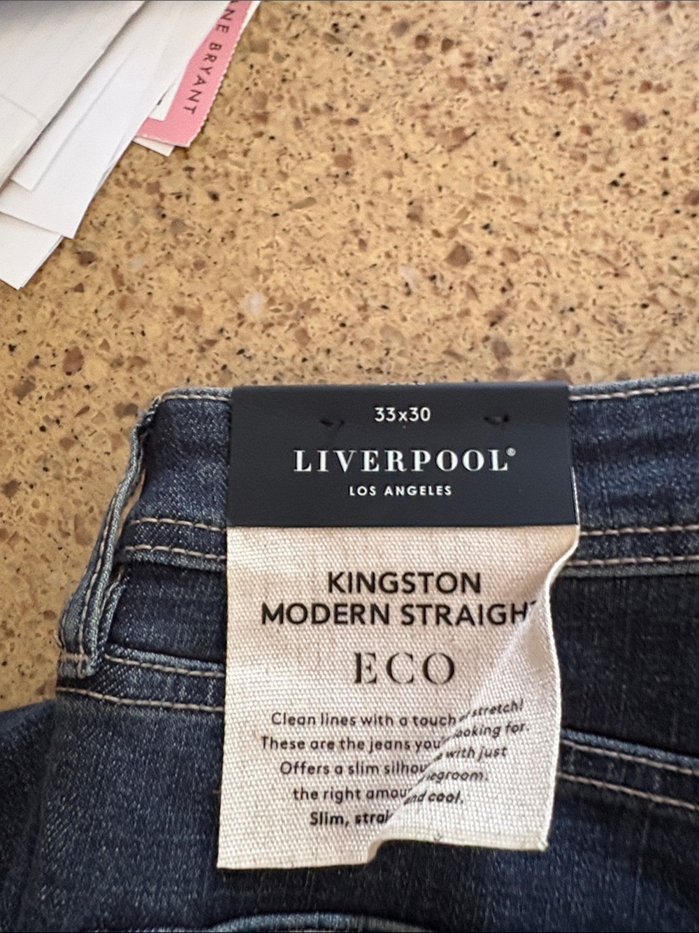 Liverpool Men's Straight Jeans 33 x 30 - new with tags - Picture 6 of 6